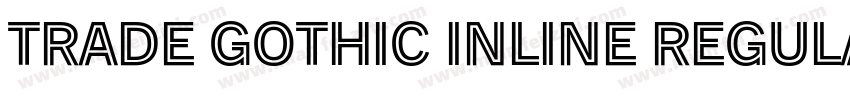 Trade Gothic Inline Regular font字体转换